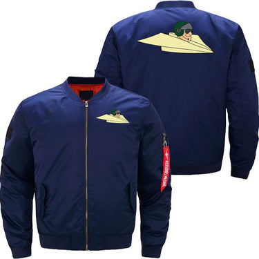 Military pilot fighter pilot in paper plane JACKET THE AV8R